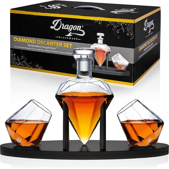 Diamond Decanter Set. Never used - Picture 3 of 9